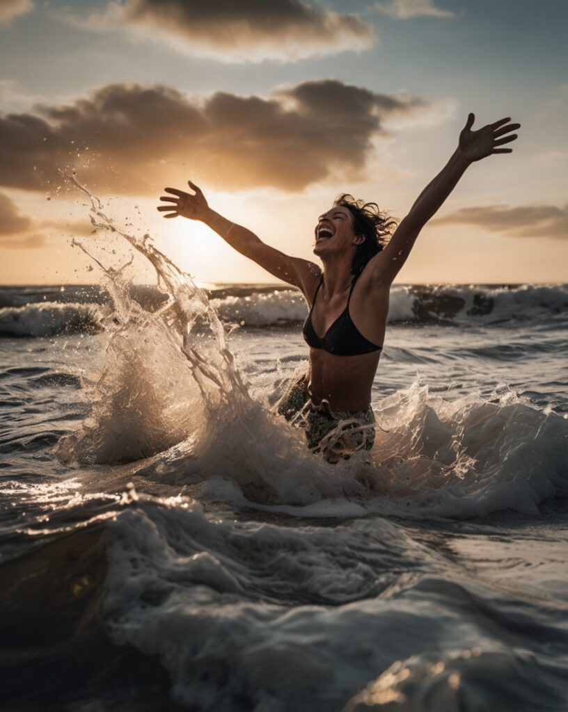 beach photo poses
